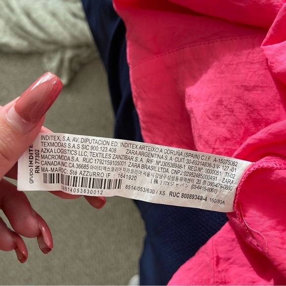 ZARA Hot Pink Buttom Up Ruffle Dress XS - Picture 7 of 7